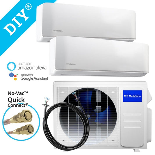 Scratch and Ding 4th Generation MrCool DIY Multi-Zone 36k BTU 2 Zone Ductless Mini Split.