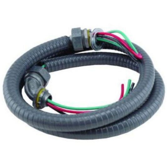 1/2" x 6 Ft TradePro Non Metallic Electrical Whip with #10 Wire