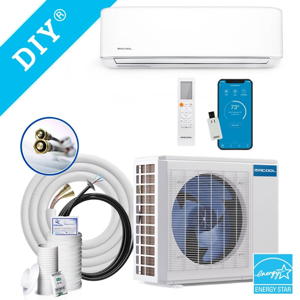 18k BTU 22 SEER MrCool DIY Ductless Heat Pump Split System 4th Generation - Wall Mounted