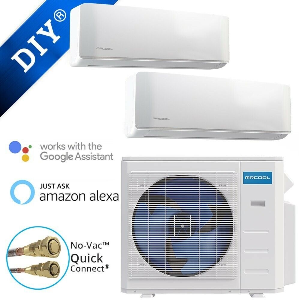 MRCOOL 2-ZONE 24K+12K DUCTLESS MINI SPLIT HEAT PUMP 4TH GEN 22 SEER